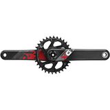 SRAM X01 Eagle Crankstel 175mm, 32T DM, Zwart-Rood, Boost 148