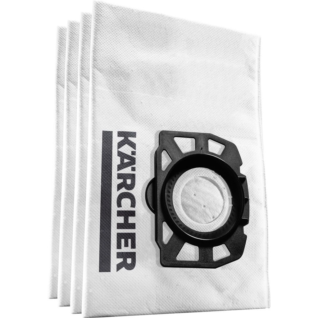 Kärcher Stofzuigerzakken - 4 stuks - Fleece - Compatibel met WD 2 Plus, WD 3, SE 4001 en meer