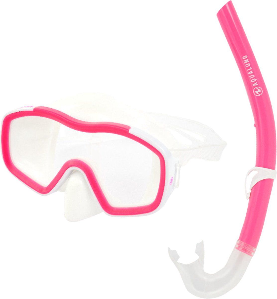 Aqua Lung Sport Raccoon Combo - Snorkelset - Kinderen - Roze/Wit