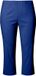 Ulla Popken Dames Bengalin broek kuitlang elastische tailleband stretch Kobaltblauw Maat 52