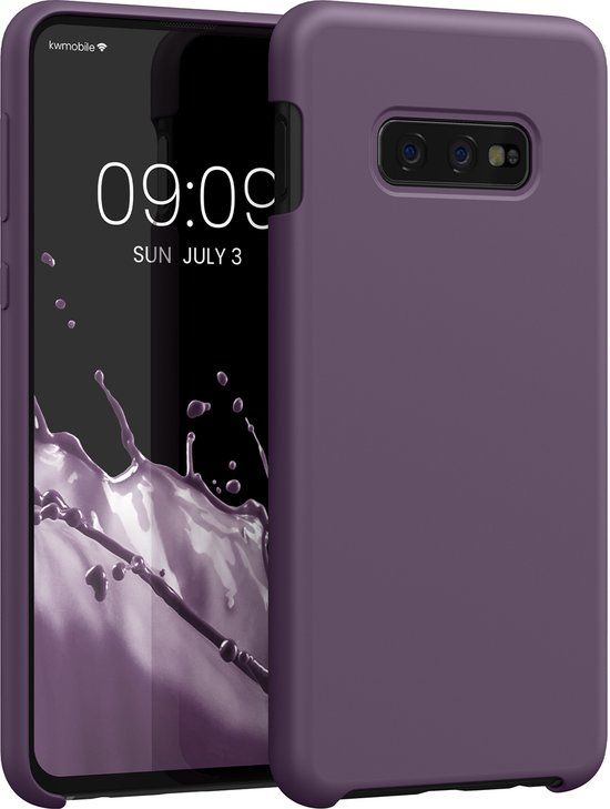 kwmobile telefoonhoesje geschikt voor Samsung Galaxy S10e - Hoesje met siliconen coating - Smartphone case in Bleke iris