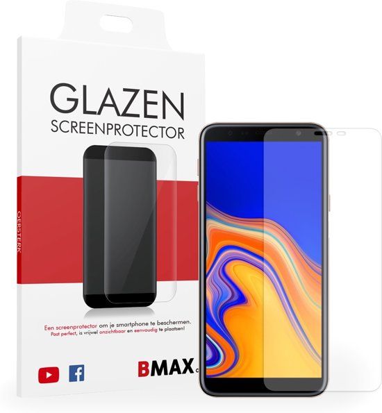 BMAX Samsung Galaxy J4 Plus Screenprotector - Tempered Glass