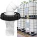 GELLDG Filtre - Filtre de couvercle IBC - Filtre d'eau de pluie - Filtre de couvercle lavable - Filtre de couvercle de réservoir - Accessoires de filtre de réservoir IBC - Couvercle de réservoir d'eau de pluie - 165 mm - 45 degrés
