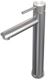 Brauer Brushed Carving Verhoogde Opbouw Wastafelmengkraan Model A RVS Geborsteld PVD