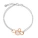 Orphelia ZA-7388 - Armband Hart - Zilver 925 Bicolor - Parelmoer - 18.5 cm