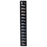 Patapalooza Lijm-thermometer voor aquaria, gemakkelijk af te lezen, nauwkeurige meting, waterdicht; ideaal voor de controle van de watertemperatuur.