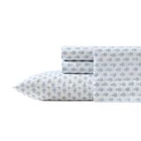 Laura Ashley Twijfelaar lakens, katoenen percal beddengoedset, lichtgewicht en ademend interieur, blauw (Francesca Blue)