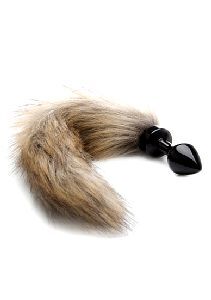 Ouch! Fox Tail Buttplug - Black