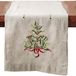 SARO LIFESTYLE 60041.N16108B Holly Collection Christmas Tree Geborduurde Table Runner
