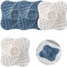 Filtre d'évacuation en silicone - Attrape-cheveux - Réutilisable - Pour douche, toilettes et cuisine - 4 pièces