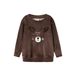 GUPPY BABY sweater met stippen - bruin