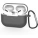 Techsuit Housse en silicone pour Apple AirPods Pro 3, Gris