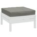 vidaXL Palletkussen 60x60x9,5 cm stof gemêleerd donkergrijs