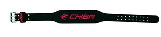 Chiba Uniseks Leren riem Black/Red 3XL