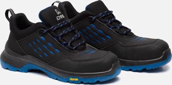 Emma CrossForce X Low D S3 - Zwart/Blauw - 41