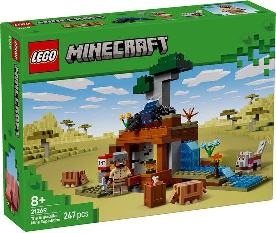 LEGO Minecraft De gordeldieren bij de mijn - 21269