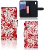 Alcatel Housse de téléphone Nom Ange Crâne Rouge