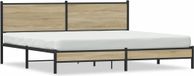 Maison Exclusive - Cadre de lit en métal sans matelas Chêne Sonoma 200x200 cm