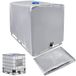 Merkloos IBC tankafdekking - 1000 liter - Zilver - 120 x 100 x 116 cm - Oxford 420d