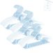 HGYZE Babykleerhanger voor kinderen, antislip, 29-37 cm, uittrekbare kinderkleerhangers met broekstandaard, kunststof & stapelbare meegroeiende kinderhangers, ideaal voor kinderkleding, 20 stuks
