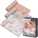 Lionelo Bamboo SET - 100% Bamboe Katoen Luiers - Set van 3 Stuks - 70 x 70 cm - Hypoallergeen - Antibacterieel - Thermoregulerend - Ademend & Zacht - Veelkleurig - Wasbaar - Vanaf Geboorte