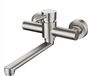 Sans marque Robinet de cuisine Montage mural Acier inoxydable brossé