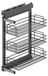Icecat Uittrekbare mandenwagen met soft-close mechanisme, module 300 mm, antracietkleurig