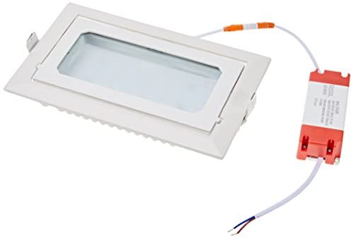 LEADERSSON 5724 Inbouwspot, rechthoekig, 40 W, 4400 lm, 60 °, 4500 K koudwit licht