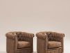Vente-unique Set van 2 fauteuils CHESTERFIELD van microvezel met vintage look