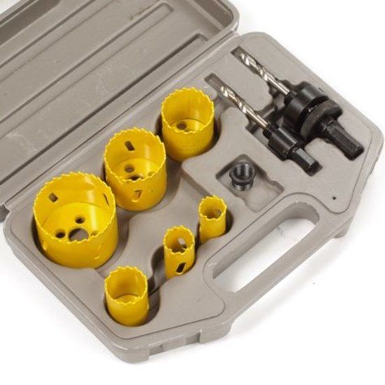 Huismerk Topgear 9-delige gatenzaagset - Bi-metaal - HSS-kwaliteit - 19-57 mm