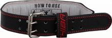 Chiba 40810 Leather Training Belt (Black/Red) M