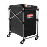 Rubbermaid Commercial Products X-Cart 1871643 Vouwwagen op wielen, 150 liter, transporteert grote lasten tot 100 kg, compact en licht