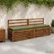 vidaXL Bankkussen SOEST 100% Polyester Olijfgroen 170 x 40 x 8 cm