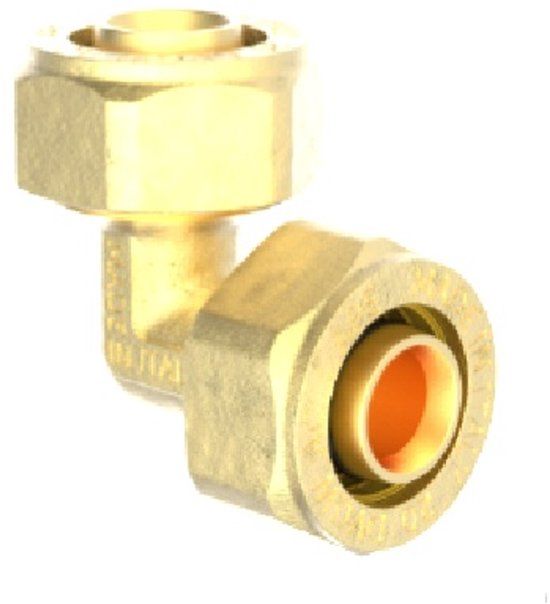 KIRCHHOFF MS Knie 90° - Blanco - 16 mm - Knelfitting Voor Meerlagen Buis