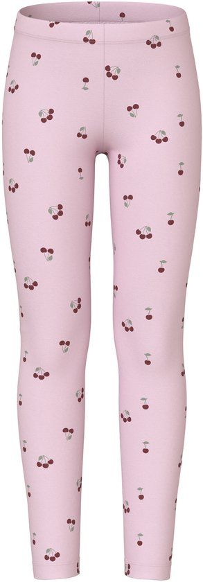 NAME IT - NKFVIVIAN AOP LEGGING NOOS - Meisjes - Leggings - Cradle Pink - Print - Katoen/Elastaan - Maat 116