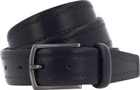 Vanzetti Leren Riem Leather Belt W100 Black Zwart