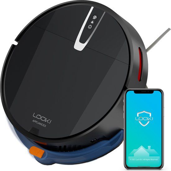 Looki 3-in-1 Robotstofzuiger met Dweilfunctie - Zwart
