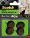 3M SP62N16 Protection de sol pour meubles, Rond, Marron, 2.5 cm, 4 pièces