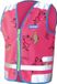 WOWOW Comic veggie Jacket rose - gilet fluo enfant EN17353 - S