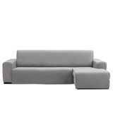 FAVERTI® Bankhoes voor chaise longue, gewatteerd, 280 cm (zitting), model REQUENA, lichtgrijs