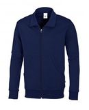 BP Sweatjack voor dames en heren 1627-193 Nachtblauw Katoen/Polyester Maat S