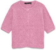 VERO MODA VMDOFFY 2/4 O-NECK BUTTON CARDIGAN NOOS Dames Cardigan M Prism Pink