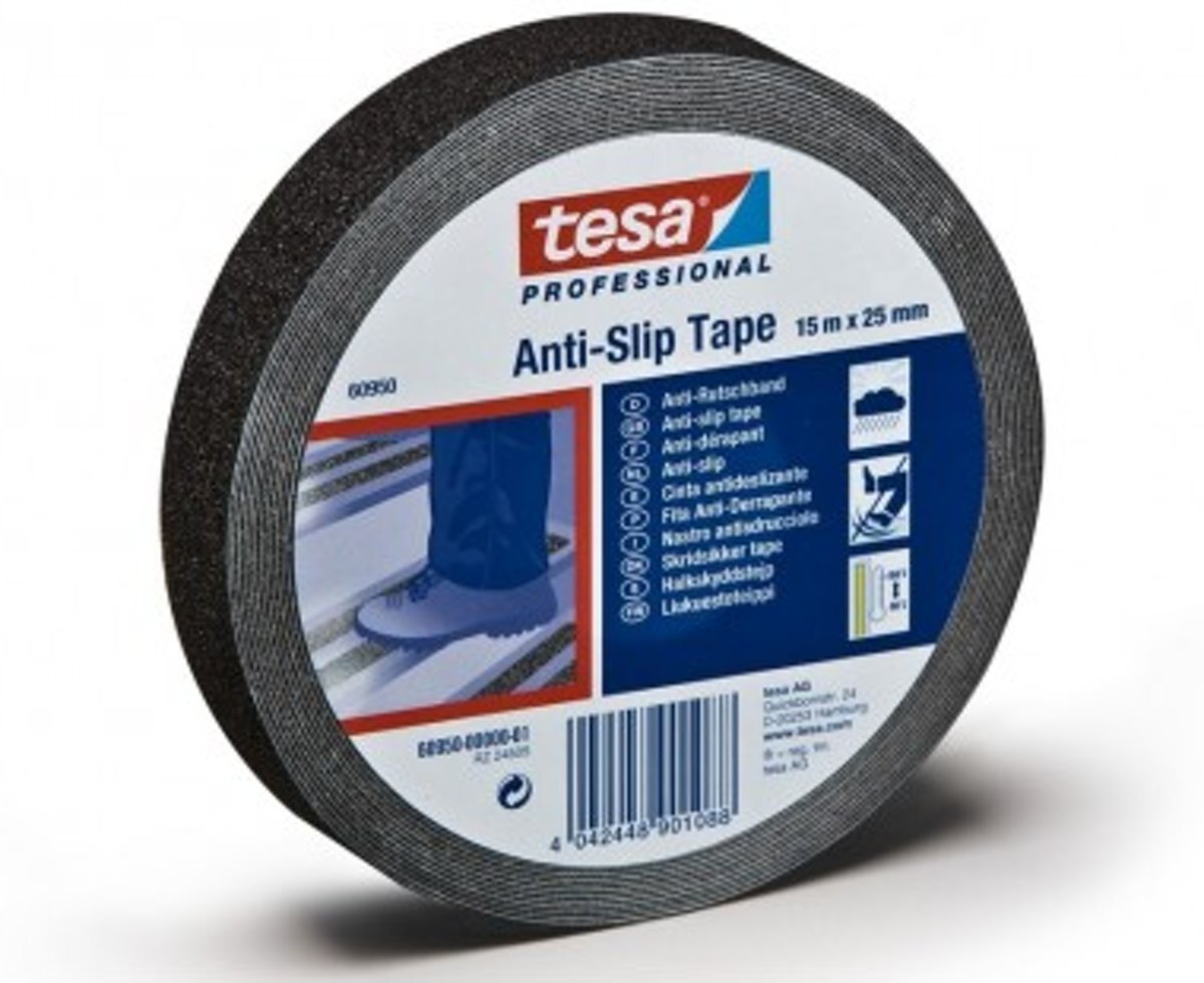 tesa Anti-Slip Tape 60950 25mm 15M Zwart