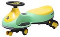 Voiture électrique pour enfants, 12V, 2-en-1, volant 360°, vert