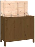 vidaXL Wasmand - Massief Grenenhout - Honingbruin