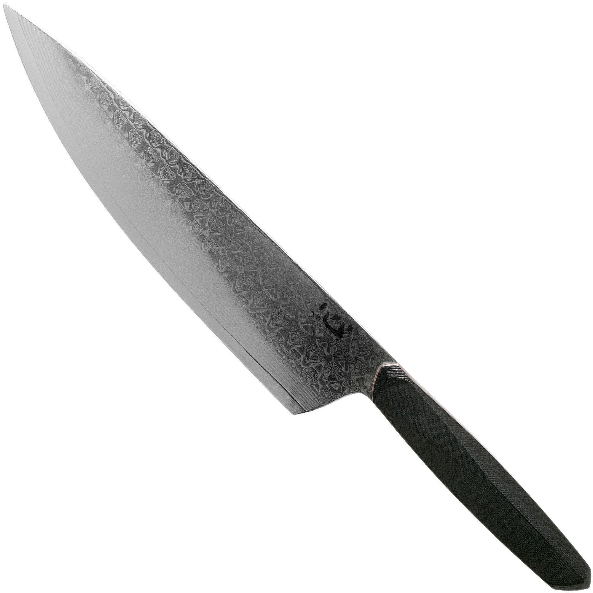 Xin Cutlery Xin Cutlery XinCore XC126 Black G10, Red Liners, Damascus, koksmes 21,5 cm