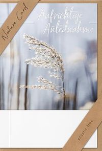 bsb - Rouwkaart met liefdevol motief - Nature Card - duurzame rouwkaarten - condoleancekaarten met envelop - bedankkaarten verdriet - kaarten voor verdriet 11,5 x 17 cm