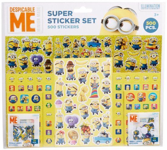 Under Cover Minions +500 delige stickerset