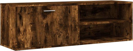 vidaXL Tv-meubel 120x34x37 cm bewerkt hout gerookt eikenkleurig