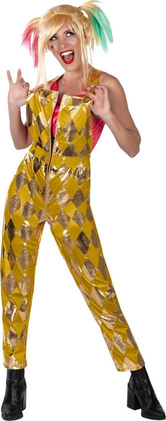 RUBIES FRANCE - Gouden Harley Quinn Birds of Prey kostuum voor dames - Large